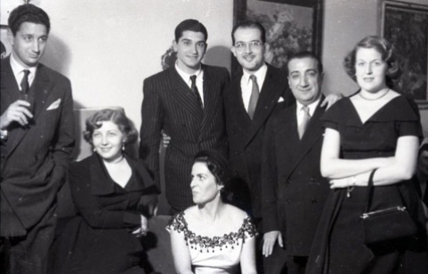 19 de marzo de 1950 Onomástica de José Campúa celebrada en su estudio de la c/ Bárbara de Braganza