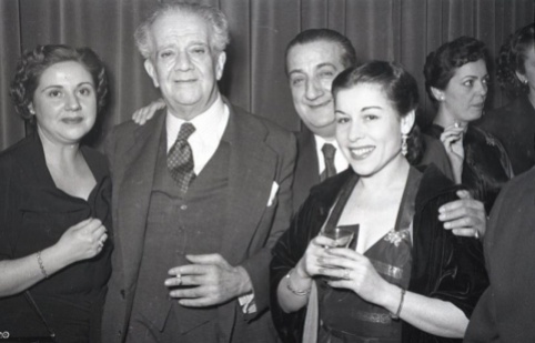 19 de marzo de 1954 Fiesta de onomástica de José Campúa en su casa en el Paseo de Rosales (Madrid)