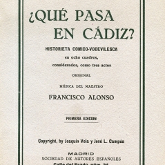 Portada de una edición de "¿Qué pasa en Cádiz?"