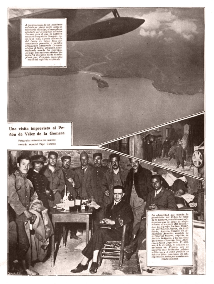 Página de Nuevo Mundo en cuya parte superior aparece una de las fotografías tomadas antes del accidente.