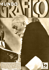Portada de Mundo Grafico, revista dirigida por Campúa padre, publicada el 3 de octubre de 1934