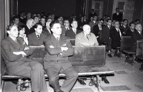 El público asistente a la conferencia de Otto Skorzeny en el Instituto Nacional de Industria. Foto tomada el 19 de marzo de 1958 por Campúa